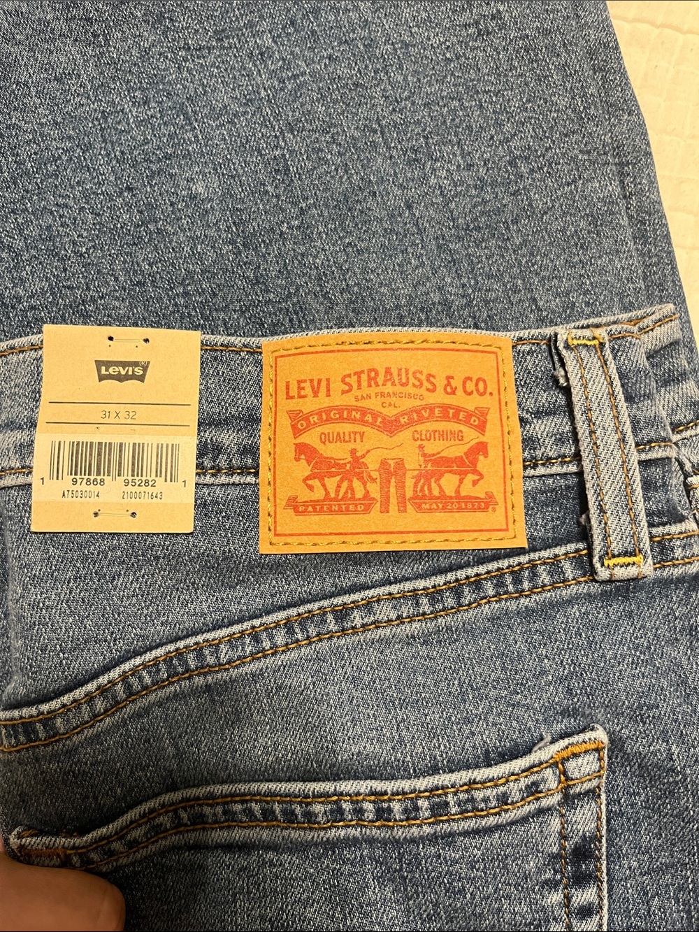 Levi's Light Blue High-Rise Flare Leg Jeans - Picture 4 of 5